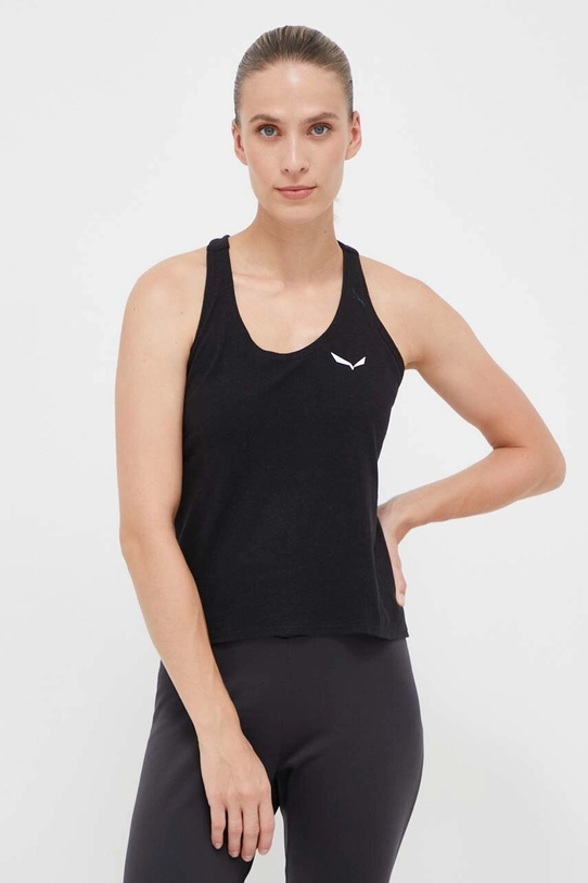 Salewa top sport Lavaredo Hemp Cropped uni negru 00.0000028369