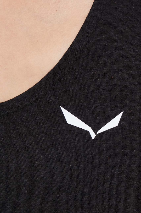 Αθλητικό top Salewa Lavaredo Hemp Cropped 00.0000028369 μαύρο