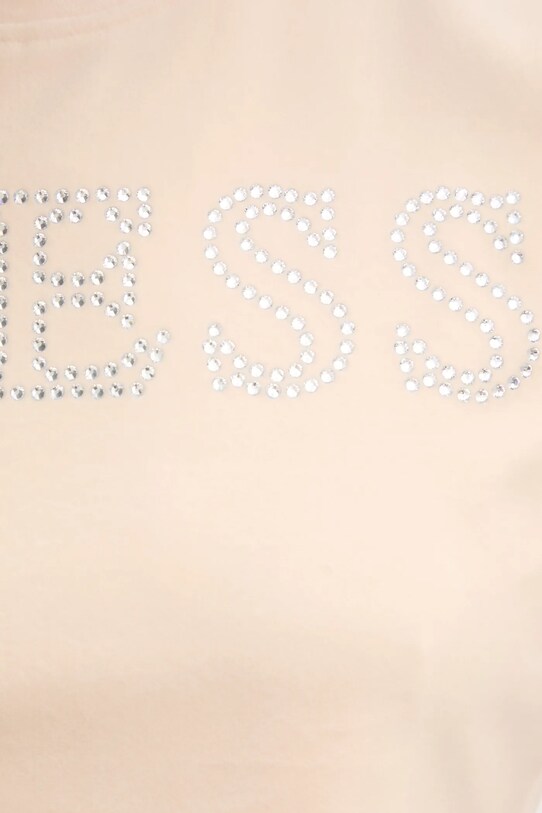 Футболка из велюра Guess COUTURE V3BI01.KBXI2 бежевый