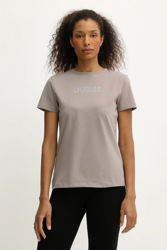 Guess t-shirt BRIANA regular beżowy V3BI11.J1314