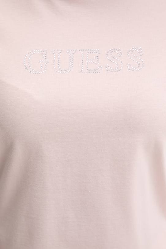 Guess za žene od pamuka s elastanom BRIANA V3BI11.J1314 roza