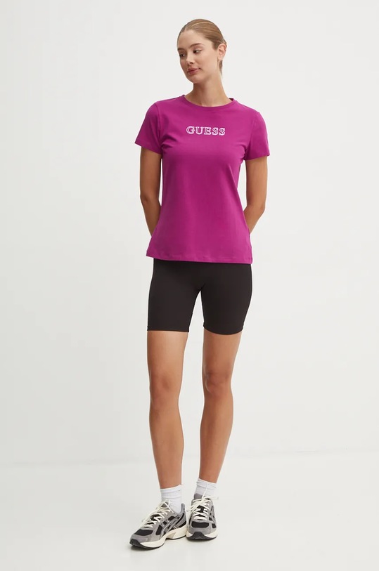 Guess tricou BRIANA V3BI11.J1314 violet SS25