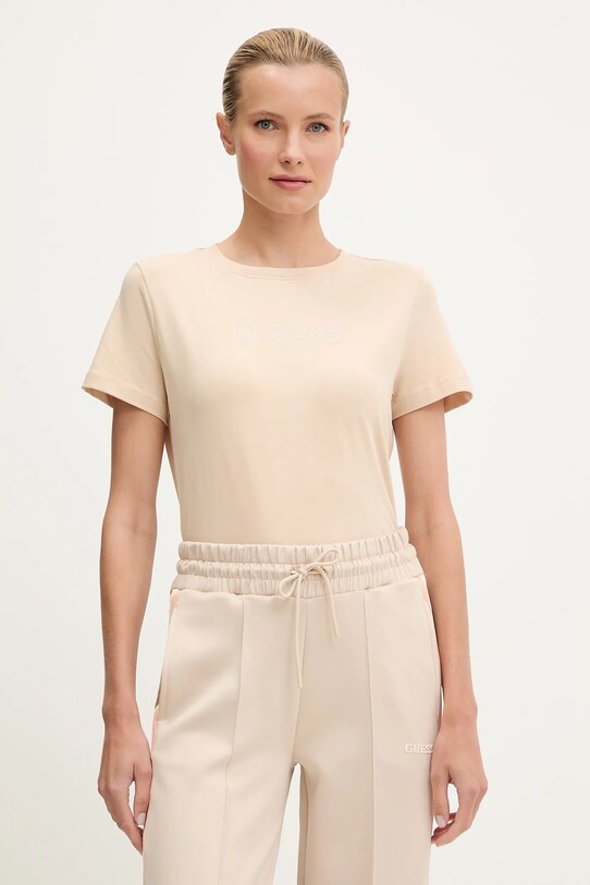 Футболка Guess BRIANA бежевый V3BI11.J1314