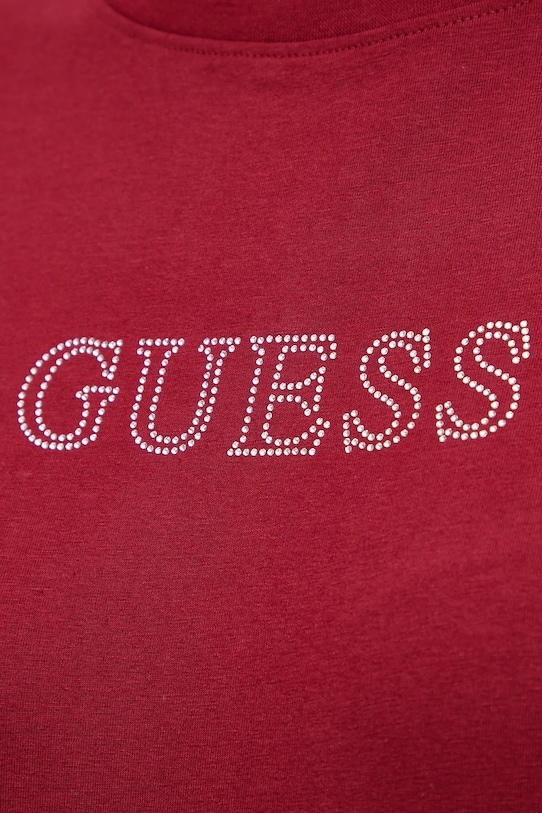 Guess t-shirt BRIANA V3BI11.J1314 bordowy