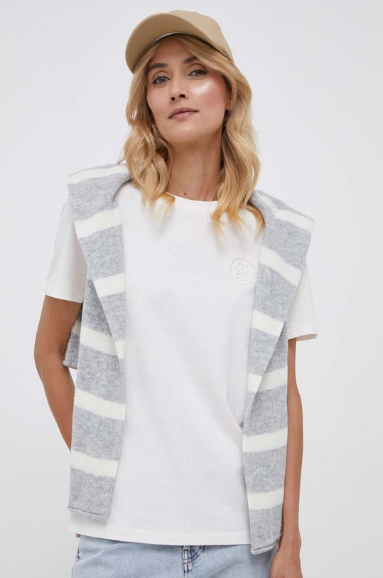 Tommy Hilfiger t-shirt regular beżowy WW0WW40273