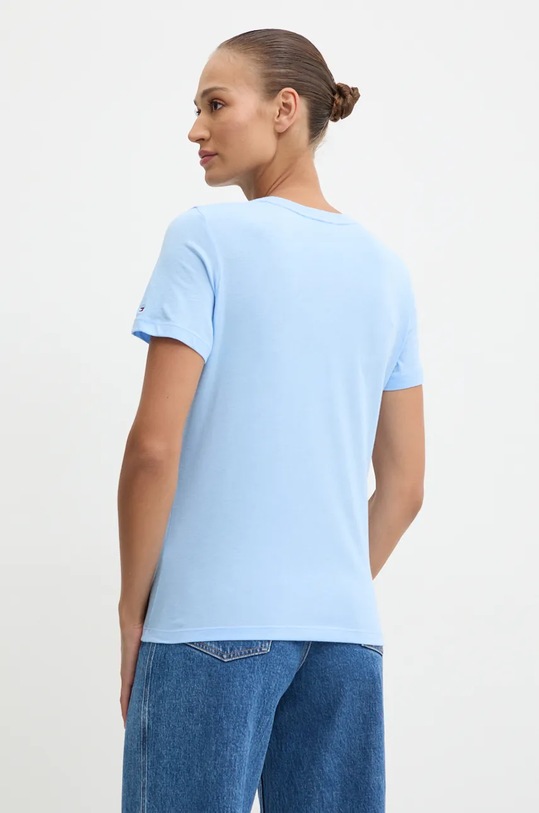 Tommy Hilfiger tricou din bumbac WW0WW40276 albastru SS25