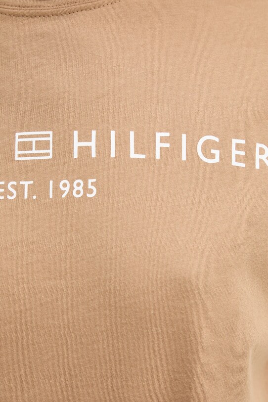 Tommy Hilfiger tricou din bumbac WW0WW40276 maro