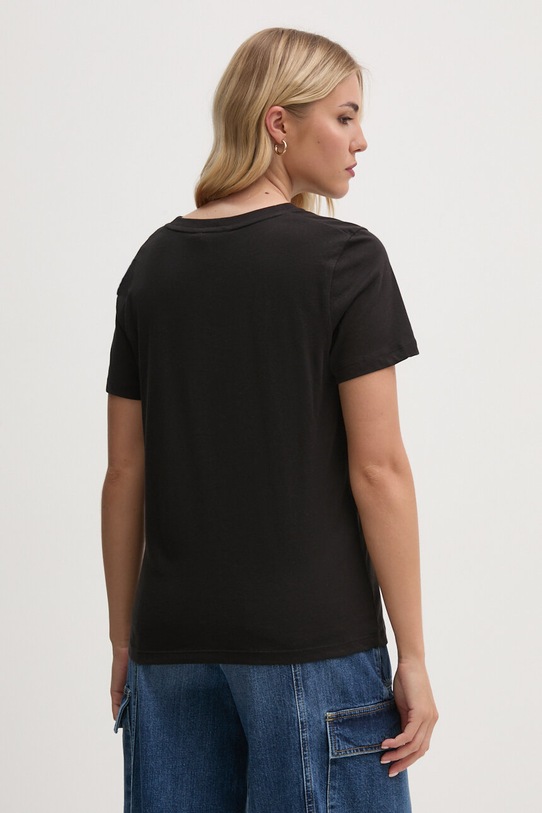 Oblečenie Bavlnené tričko Tommy Hilfiger WW0WW40276 čierna