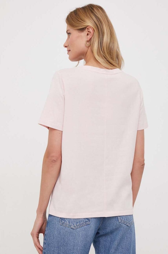 Odzież Tommy Hilfiger t-shirt bawełniany WW0WW39781 różowy