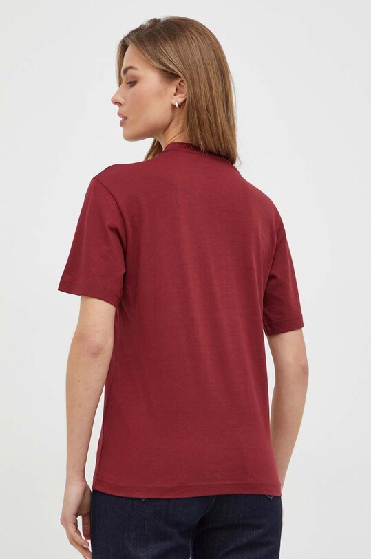 Odzież Trussardi t-shirt bawełniany 56T00601.1T006522 bordowy