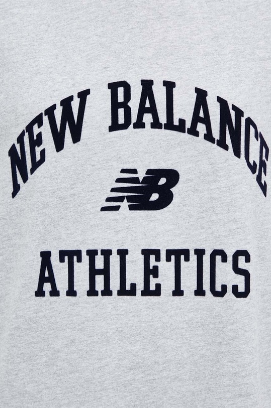 New Balance tricou din bumbac WT33551AG gri