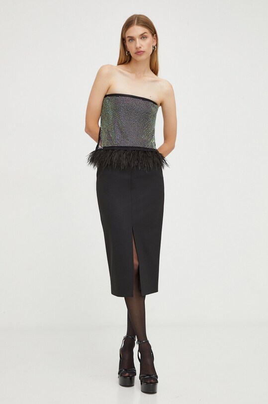 Топ Patrizia Pepe 2M4337.A9U8 чёрный AW23