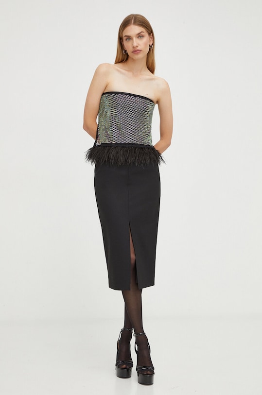 Топ Patrizia Pepe 2M4337.A9U8 чёрный AW23