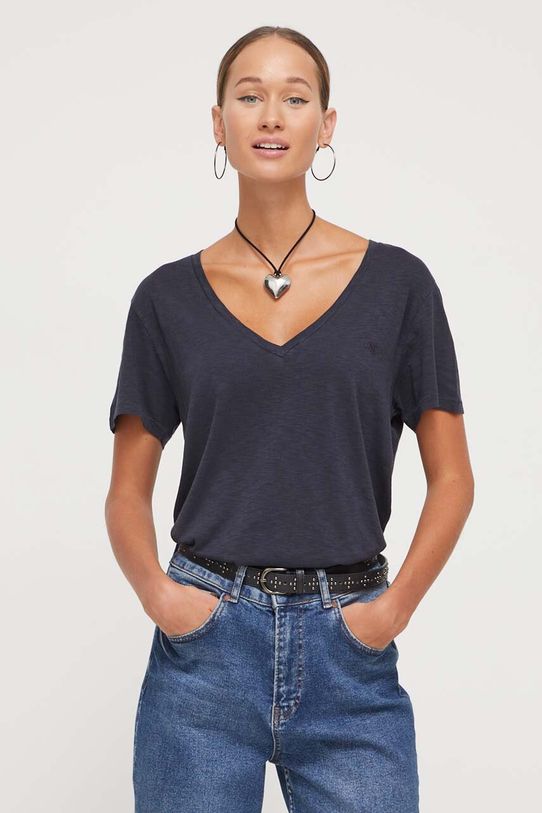 Superdry t-shirt pozostałe granatowy W1011181A.98T
