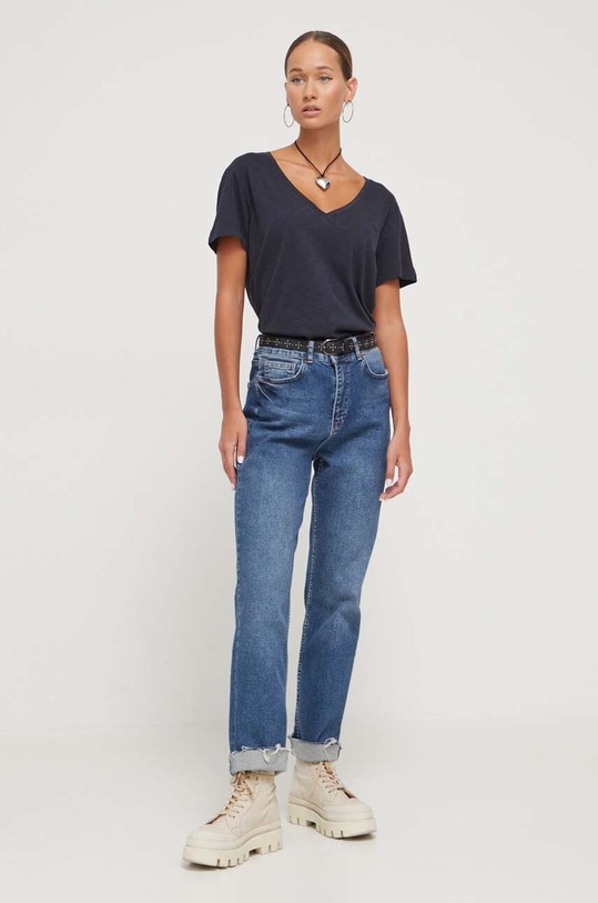 Kratka majica Superdry W1011181A.98T mornarsko modra SS25