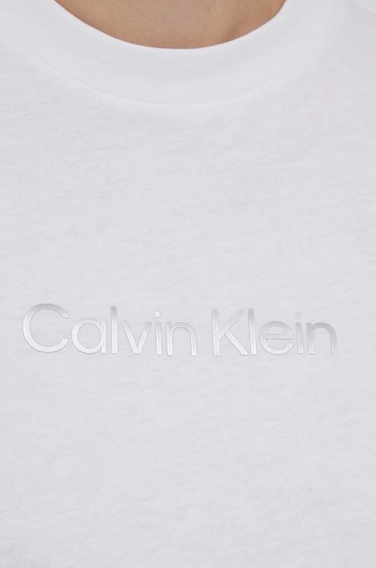 Βαμβακερό μπλουζάκι Calvin Klein K20K206814 μπεζ
