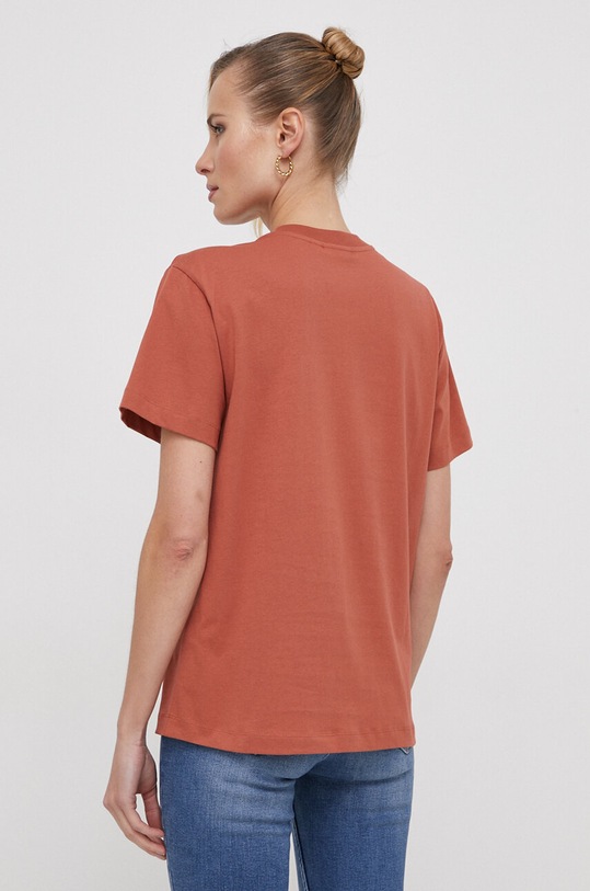 Odzież Calvin Klein t-shirt bawełniany K20K205448 pomarańczowy