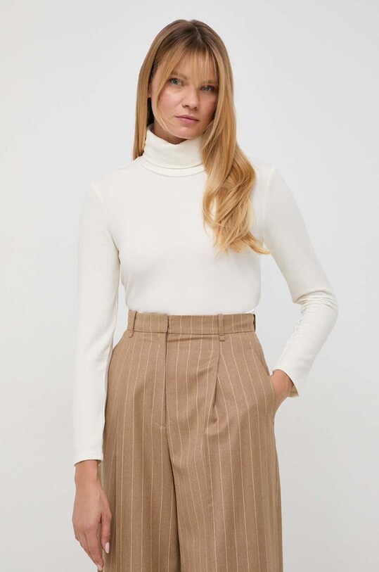 Twinset longsleeve z elastanem beżowy 232LL2CDD