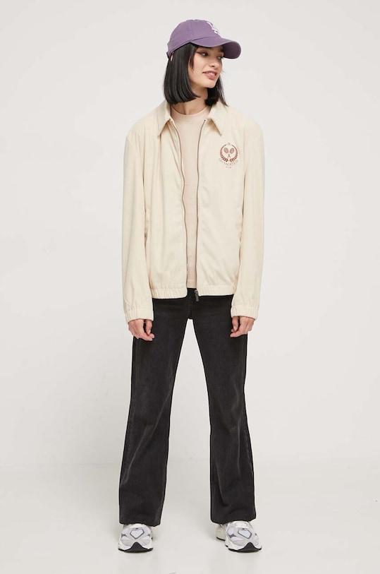 On Vacation t-shirt bawełniany OVC.LT97 beżowy AW23