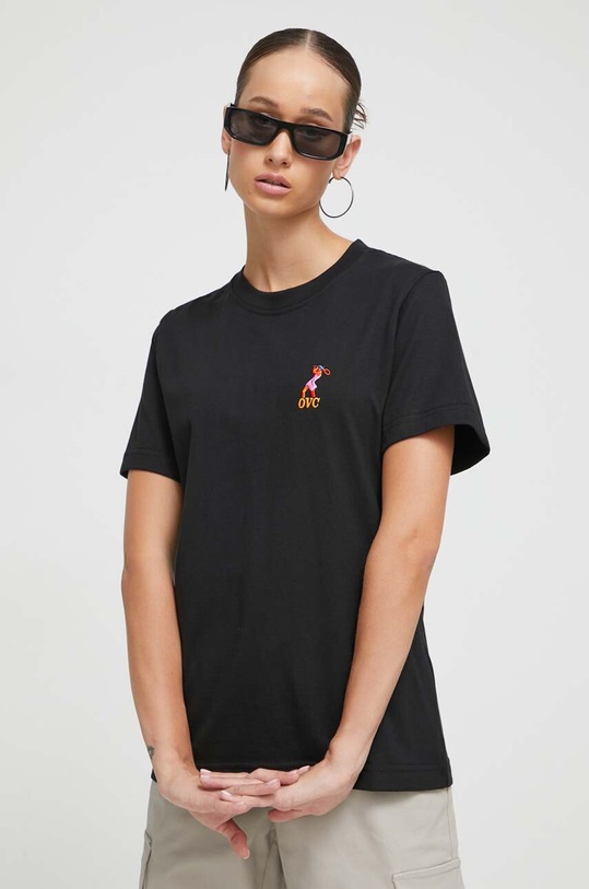Odzież On Vacation t-shirt bawełniany OVC.LT86 czarny