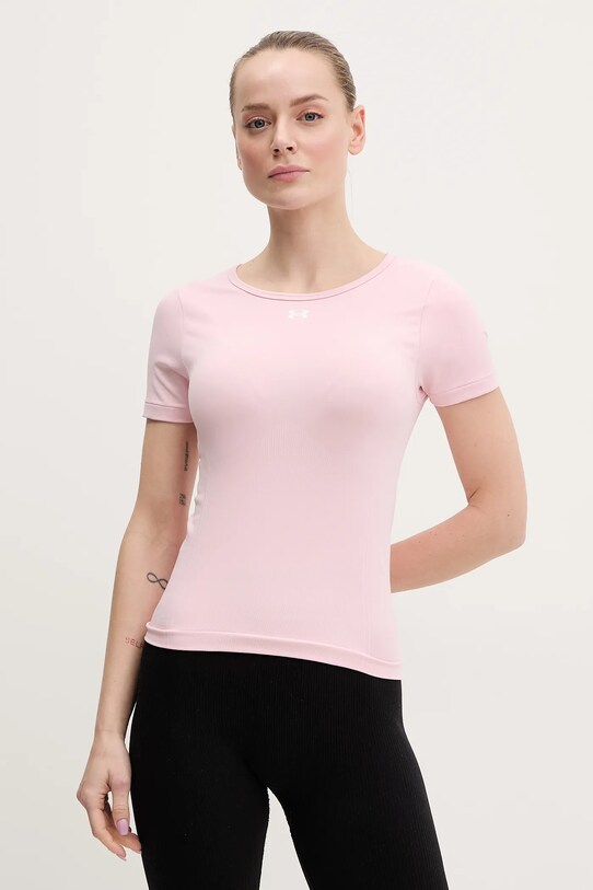 Under Armour tricou de antrenament uni roz 1379149