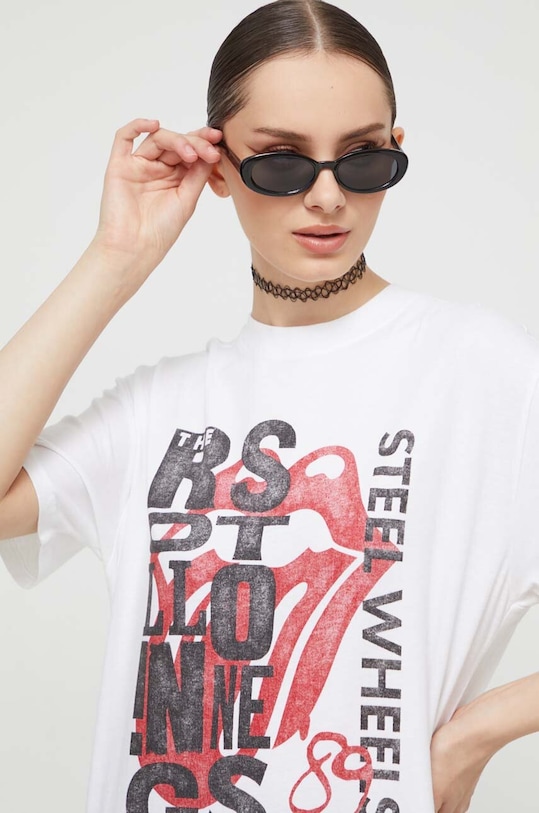 Abercrombie & Fitch t-shirt bawełniany beżowy KI157.3093.178