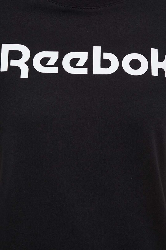 Хлопковая футболка Reebok 100073083 чёрный