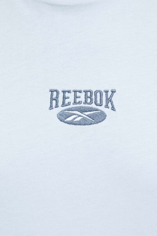 Reebok Classic t-shirt bawełniany 100036335 niebieski