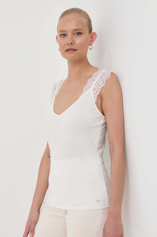 Top Morgan slim bílá BDELIA.OFF.WHITE