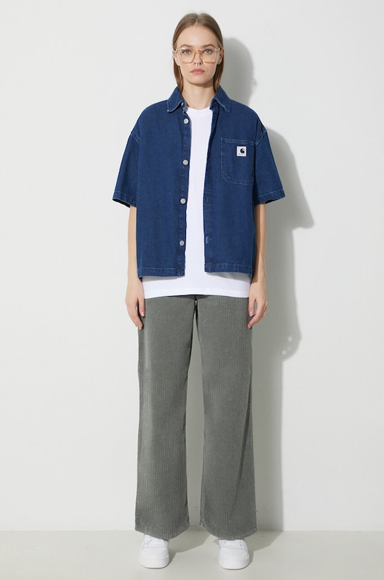 Βαμβακερό μπλουζάκι Carhartt WIP I032206.0YFXX λευκό AW23