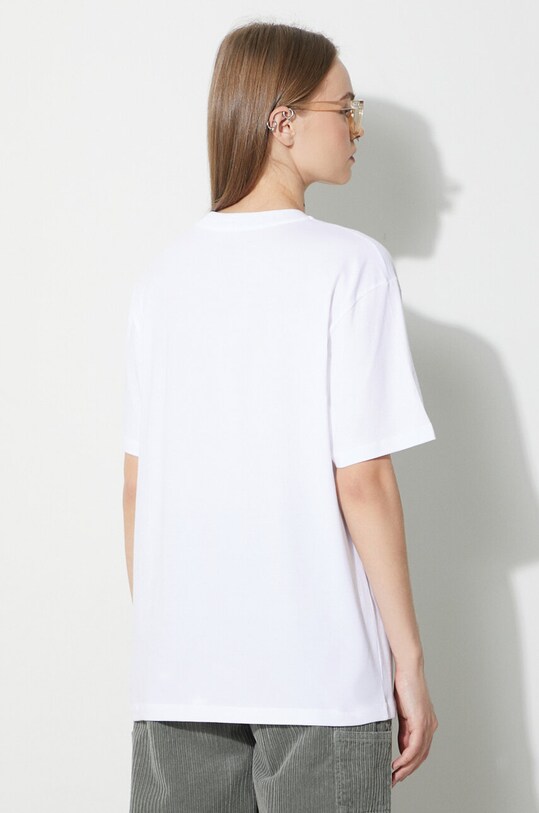 Ρούχα Βαμβακερό μπλουζάκι Carhartt WIP I032206.0YFXX λευκό