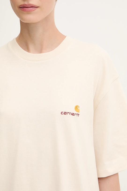 Carhartt WIP t-shirt bawełniany beżowy I032218.05XX