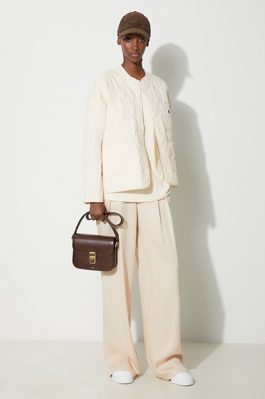 Памучна тениска Carhartt WIP I032218.05XX бежов AA00