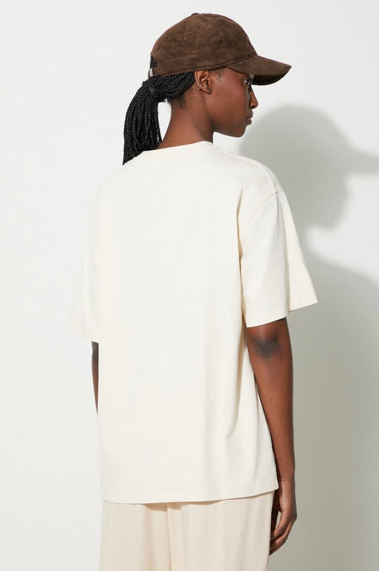 Odzież Carhartt WIP t-shirt bawełniany S/S American Script I032218.05XX beżowy