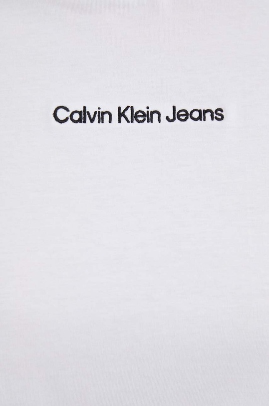 Calvin Klein Jeans tricou din bumbac alb J20J221065