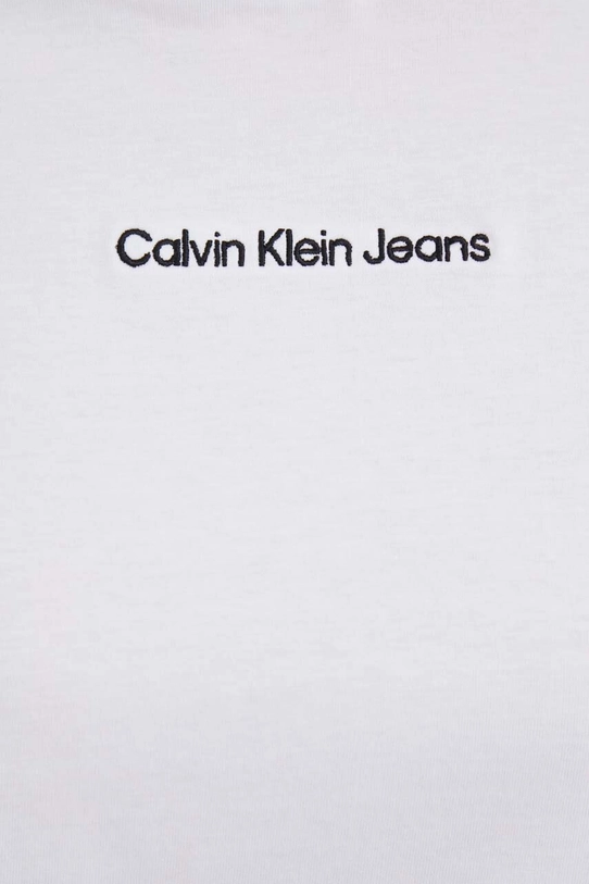 Calvin Klein Jeans tricou din bumbac alb J20J221065