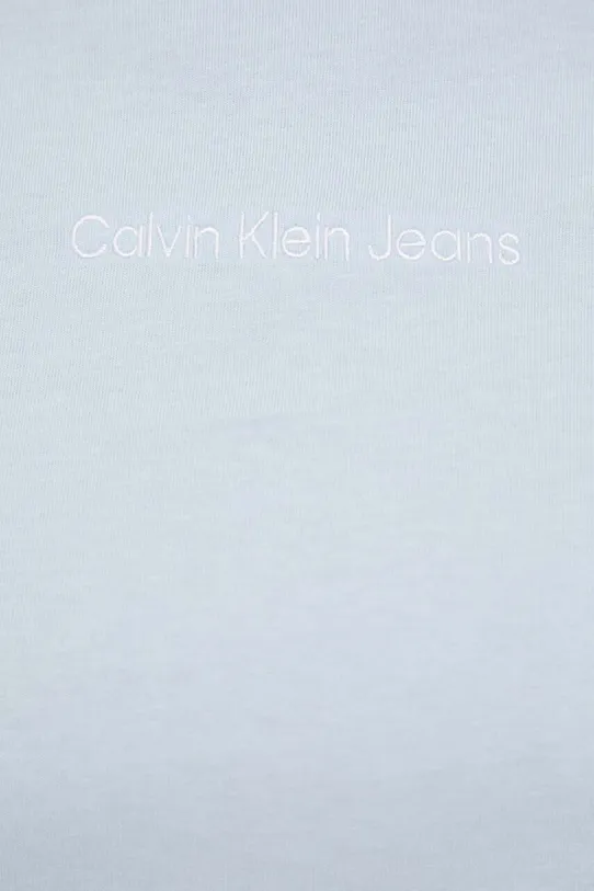 Хлопковая футболка Calvin Klein Jeans J20J221065 голубой