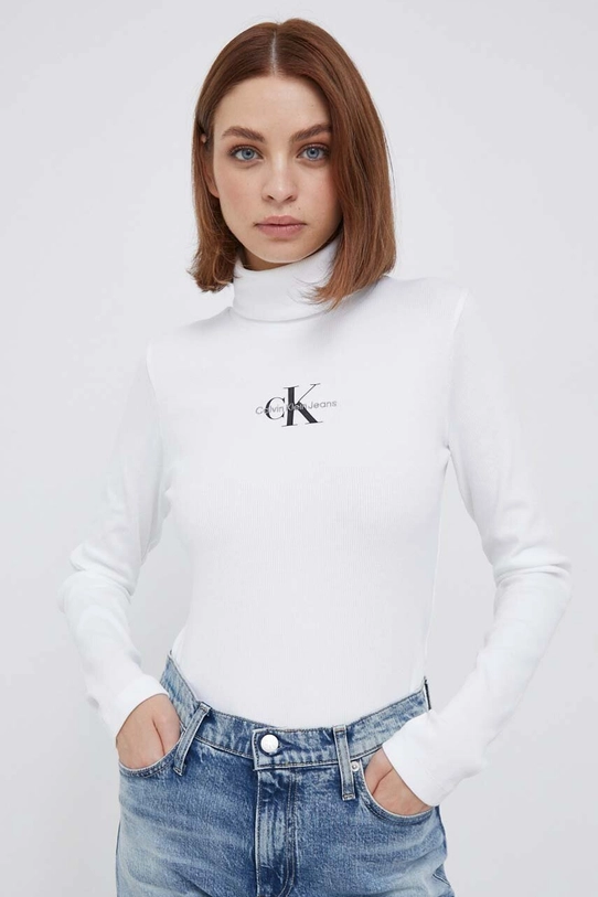 Longsleeve Calvin Klein Jeans λευκό J20J222024