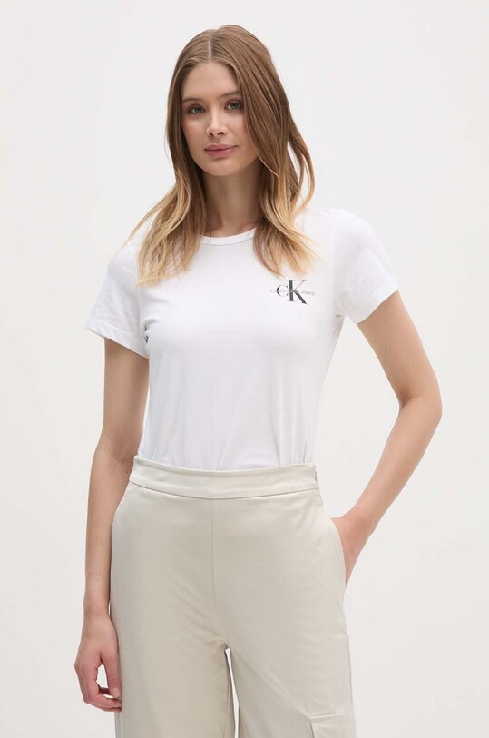 Одежда Хлопковая футболка Calvin Klein Jeans 2 шт J20J219734 фиолетовой