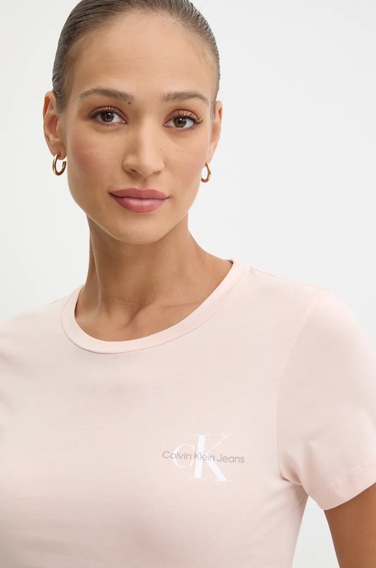 Bavlnené tričko Calvin Klein Jeans 2-pak J20J219734 ružová