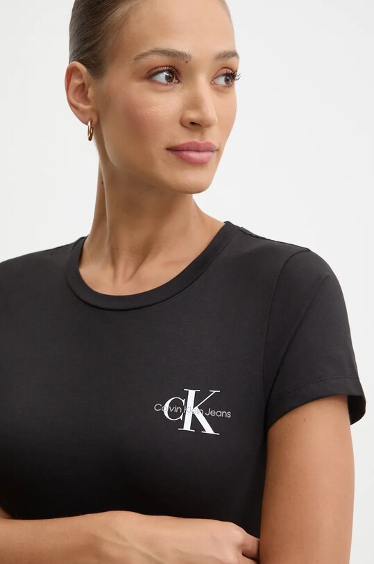 Хлопковая футболка Calvin Klein Jeans 2 шт J20J219734 чёрный