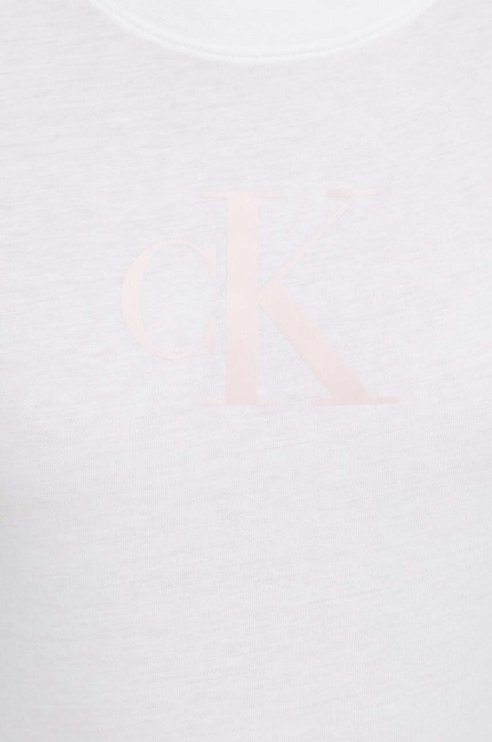 Bavlněné tričko Calvin Klein Jeans bílá J20J222343