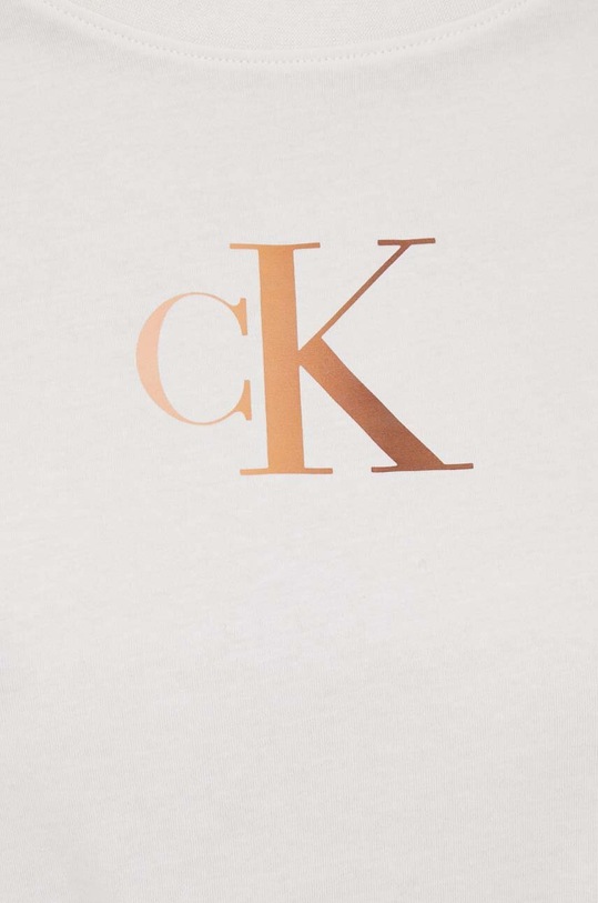 Calvin Klein Jeans t-shirt bawełniany beżowy J20J222343