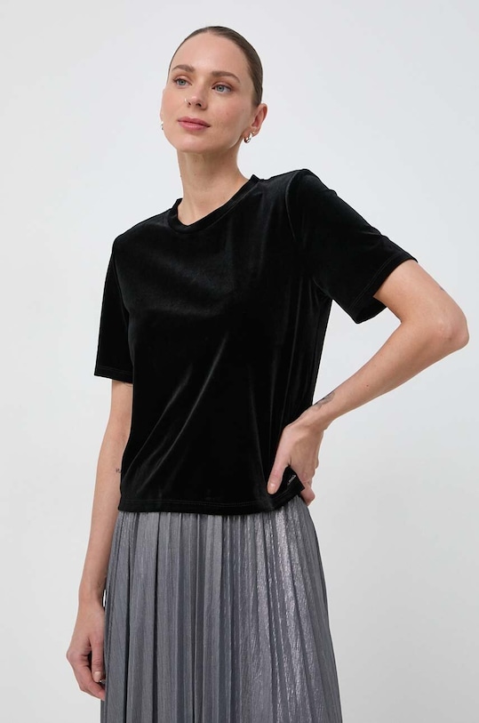 Morgan tricou uni negru DACETA.NOIR