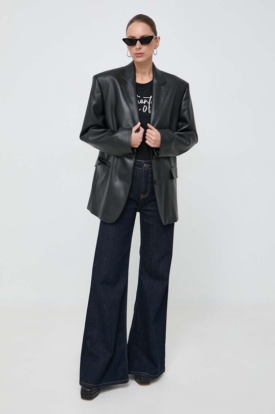 Morgan tricou DCITY.NOIR negru AW23