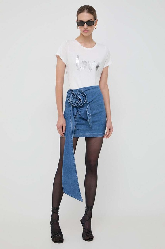 Morgan t-shirt DLOVA.OFF.WHITE biały AW23