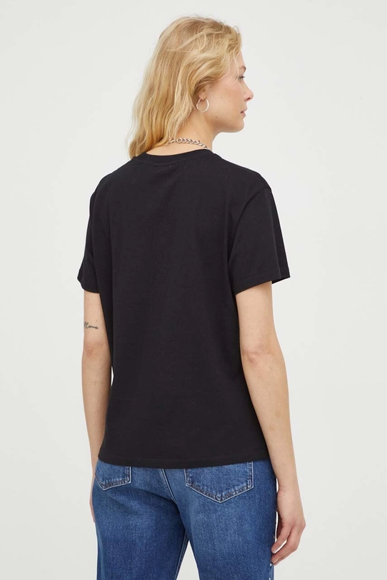 Îmbrăcăminte The Kooples tricou din bumbac FTSC21035K negru