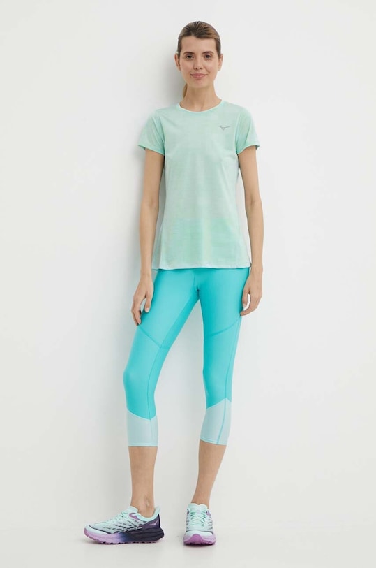 Бігова футболка Mizuno Impulse core J2GAA721 зелений AW24