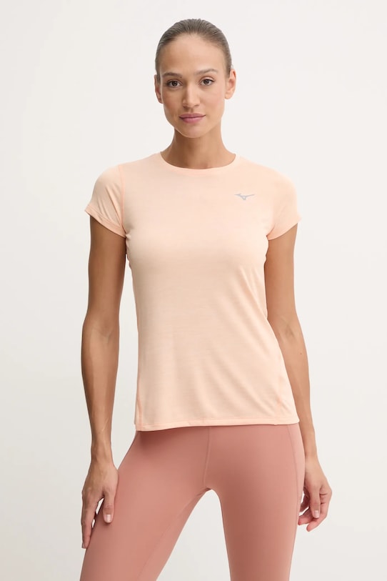 Běžecké tričko Mizuno Impulse core hladký oranžová J2GAA721