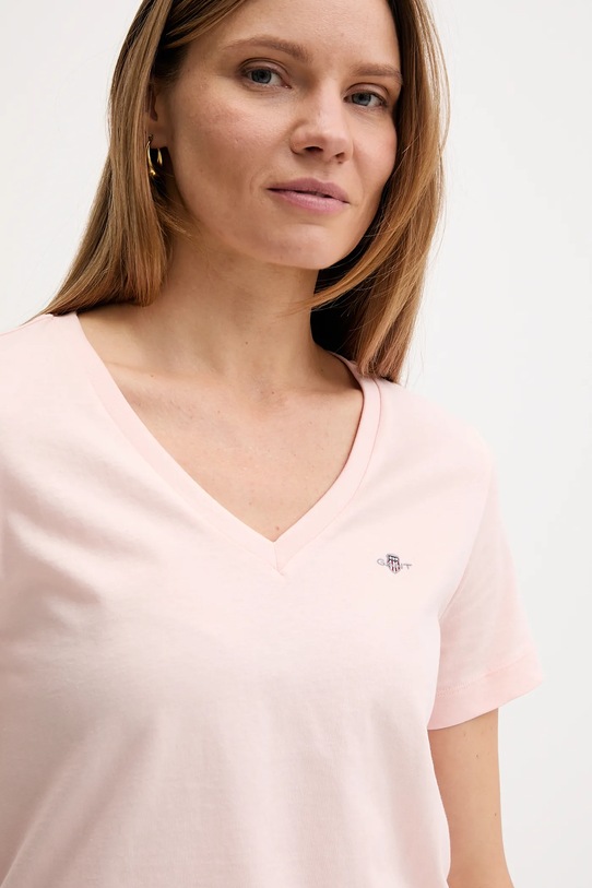 Gant t-shirt bawełniany różowy 4200750